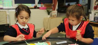 Children Painting together